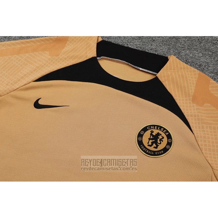 Camiseta De Futbol de Entrenamiento Chelsea 2022-2023 Oro